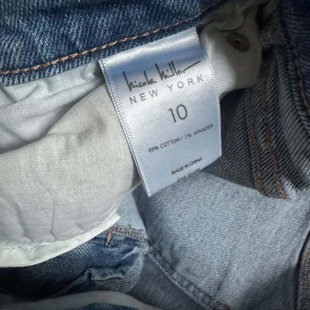 Nicole Miller women’s NOMAD SUPER HIGH RISE CLASSIC FIT denim shorts size 10 - Picture 5 of 5
